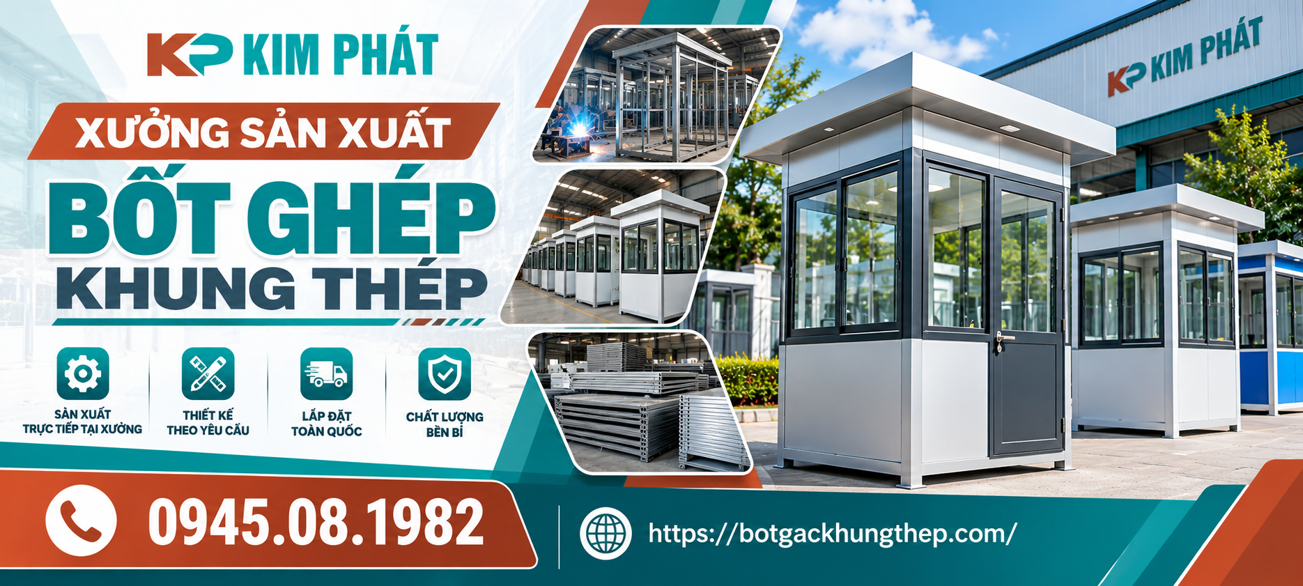 Xưởng sản xuất bốt gác khung thép
